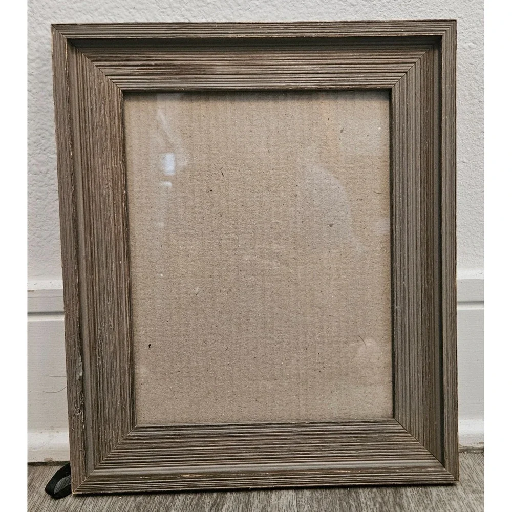 Faux‎ Wooden Photo Frame Free standing 11x13 Glass picture insert